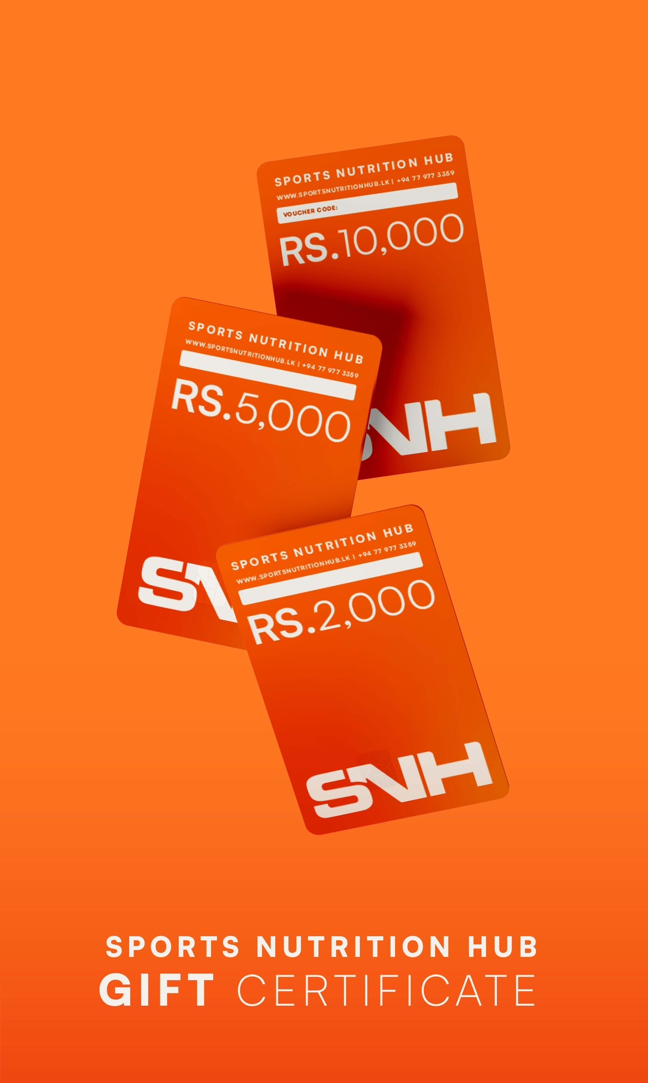 SNH GIFT CERTIFICATE