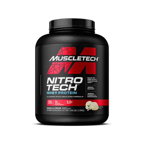 MUSCLETECH Nitro Tech Whey Protein 4LB