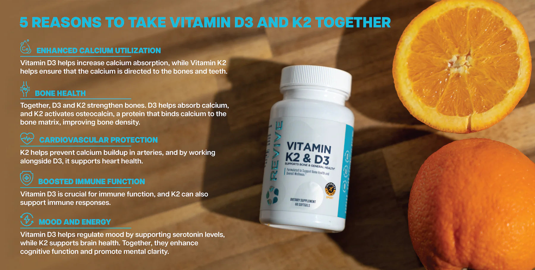 REVIVE Vitamin K2 & D3 (5000 IU)