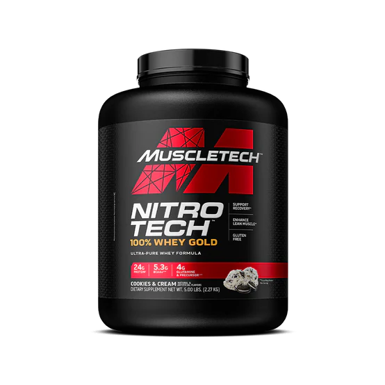 MUSCLETECH Nitro Tech 100% Whey Gold 5LB