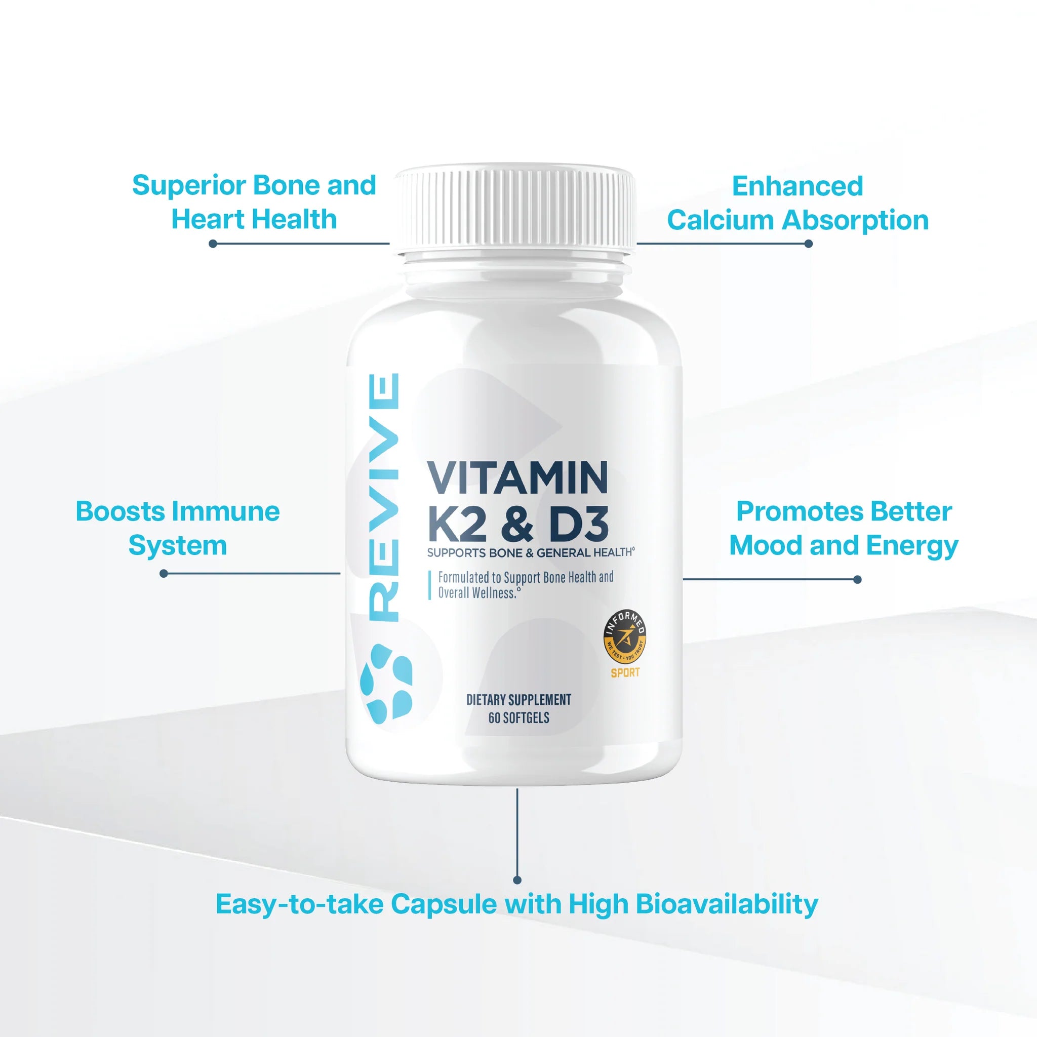 REVIVE Vitamin K2 & D3 (5000 IU)