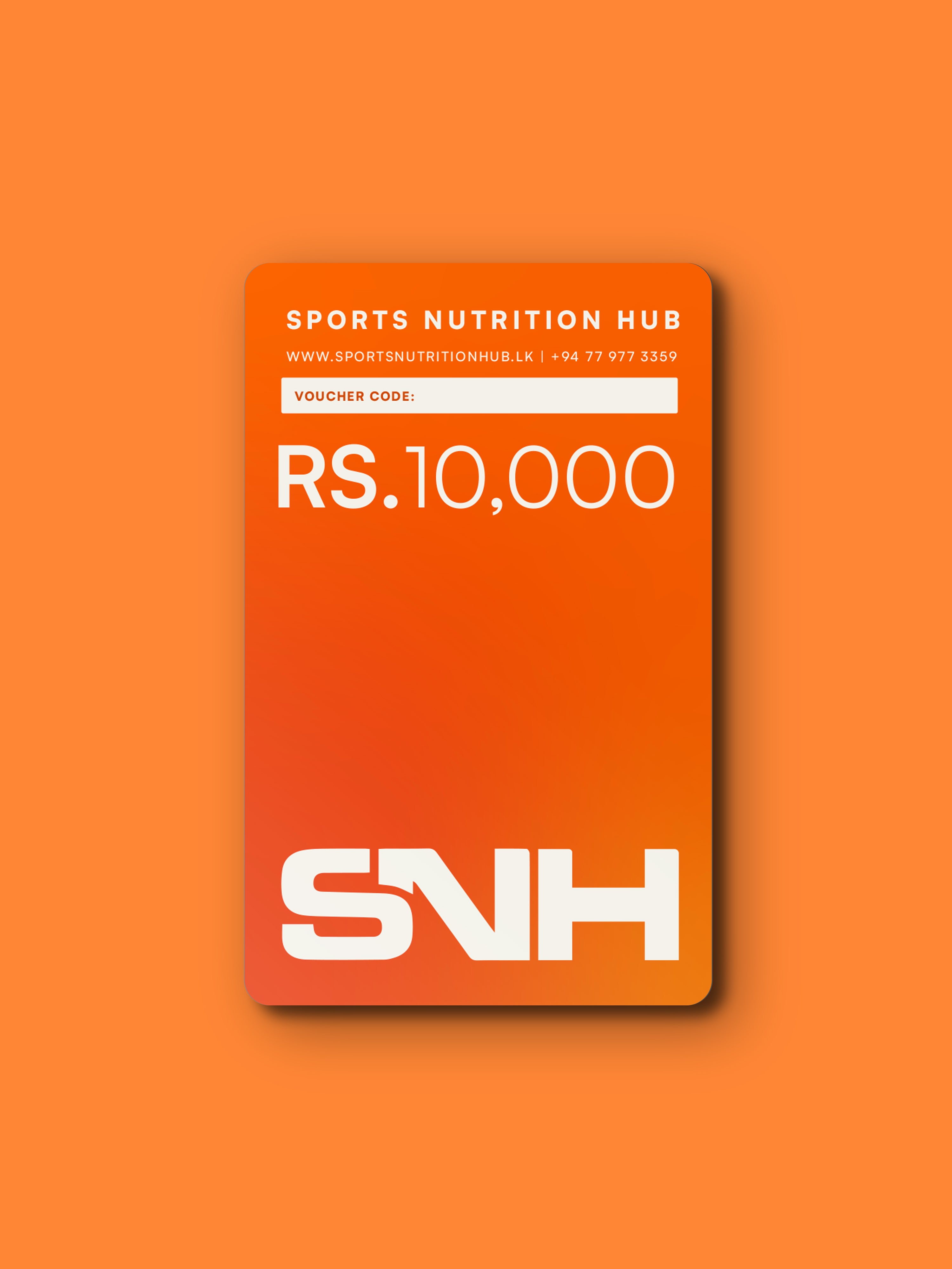 SNH GIFT CERTIFICATE