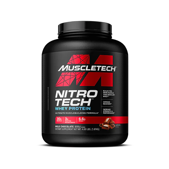 MUSCLETECH Nitro Tech Whey Protein 4LB