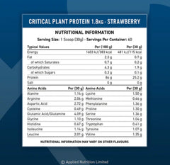 Applied Nutrition Critical Plant Protein 1.8KG